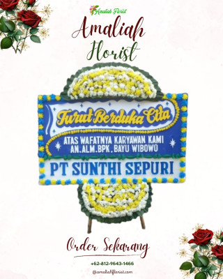 Papan Bunga Duka di Bale Kencana
